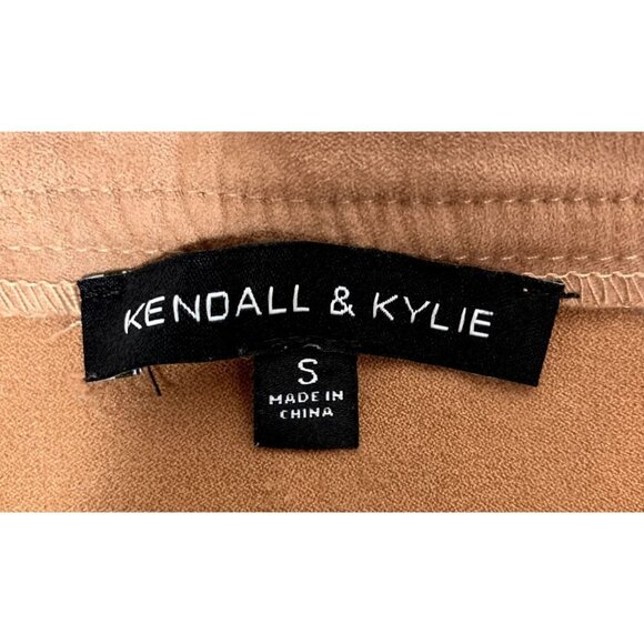 Kendall and Kylie Camel Skirt Size Small 15.5" Length - Picture 3 of 4
